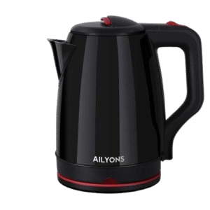 All Black Ailyon Electric Kettles – 1.8L Stylish, Elegant & Powerful Hot Water Boilers