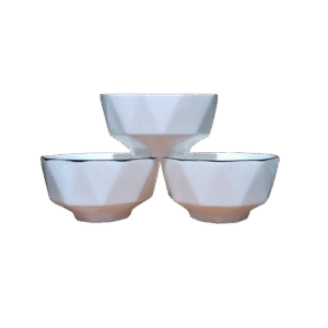 6-Inch Hexagonal Japanese Ceramic Bowls – Artistic Tableware with Modern Charm