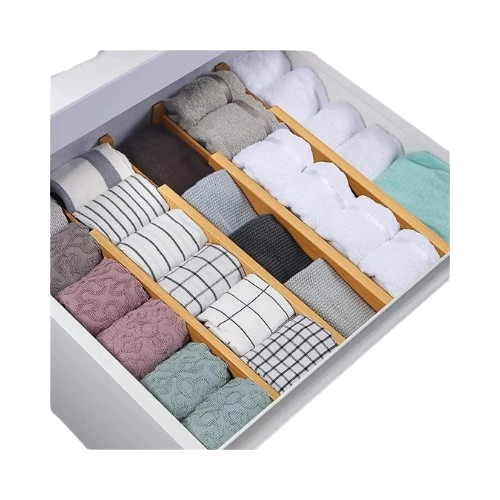 Eco-Friendly Expandable Bamboo Drawer Dividers