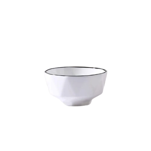 6-Inch Hexagonal Japanese Ceramic Bowls – Artistic Tableware with Modern Charm - Image 2