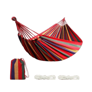 Stripped Outdoor Double Hammocks – Heavy Load Bearing