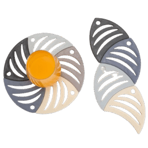 Fish-Shaped Silicone Coasters – Set of 5 for Stylish Spill Protection