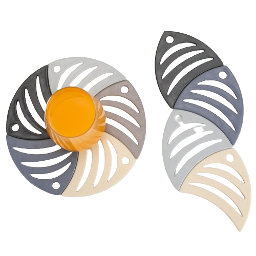 Fish-Shaped Silicone Coasters – Set of 5 for Stylish Spill Protection