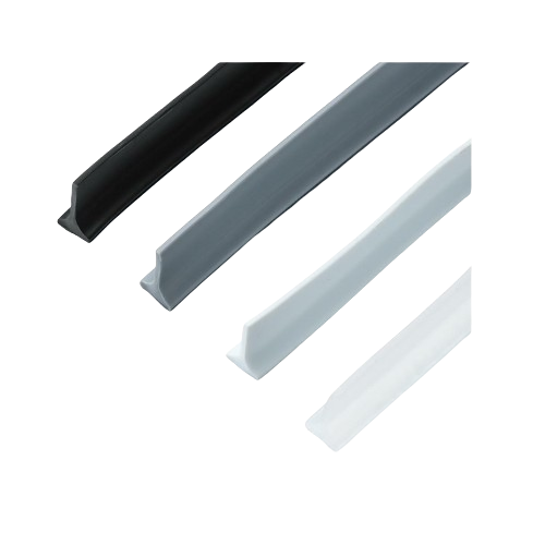 Shower Water Strippers for Bathroom Floors – Self-Adhesive Silicone Barriers in White or Grey