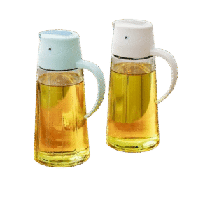 630ml Oil Can Dispensers with White and Blue Lids – Stylish Kitchen Essentials