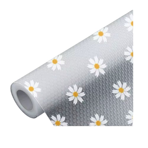 Daisy Pattern Oil-Proof Kitchen Drawer Liners – Moisture-Resistant Shelf Mats