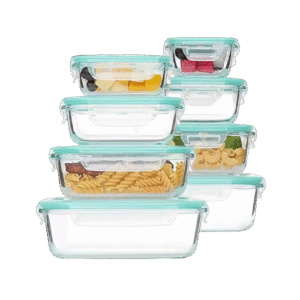 High Borosilicate Glass Casserole Sets with Lids – 4 Pieces