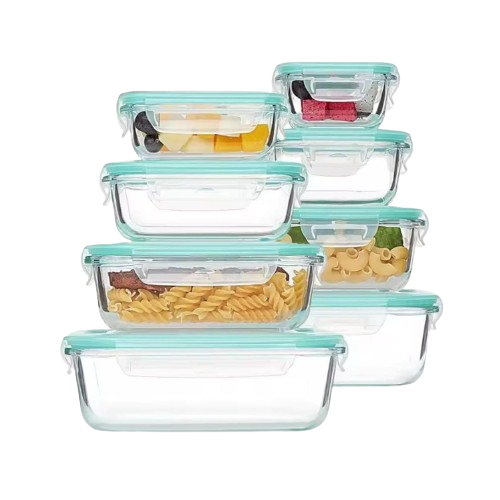 High Borosilicate Glass Casserole Sets with Lids – 4 Pieces