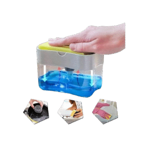 Kitchen Soap Caddy Liquid Soap and Sponge Holder