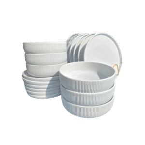 18-Piece Unique Ceramic Dinner Sets – Elegant Dining for Every Occasion