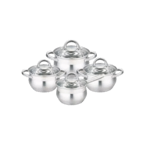 Edenburg Turbo Induction Stainless Steel Cookware Sets – Premium 8pcs for Modern Kitchens