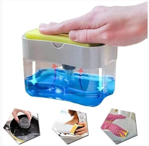 Kitchen Soap Caddy Liquid Soap and Sponge Holder