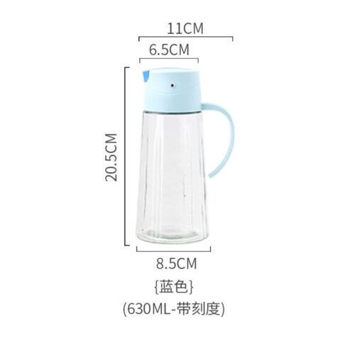 630ml Oil Can Dispensers with White and Blue Lids – Stylish Kitchen Essentials - Image 2
