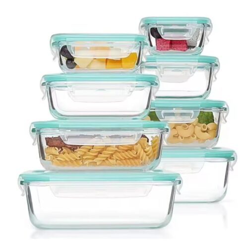 High Borosilicate Glass Casserole Sets with Lids – 4 Pieces - Image 2