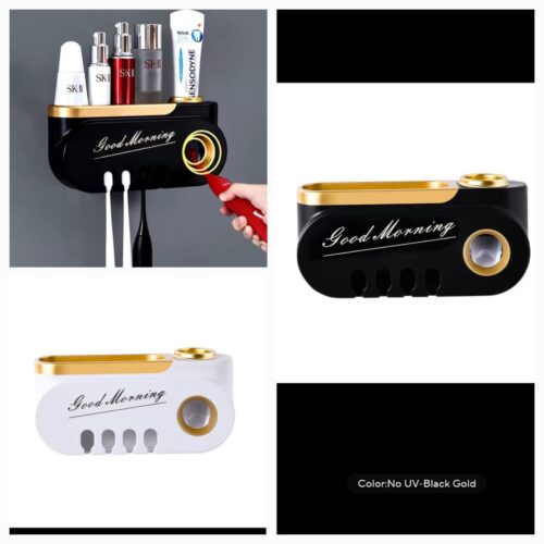 Premium Toothbrush Holders with Automatic Toothpaste Dispensers - Image 2