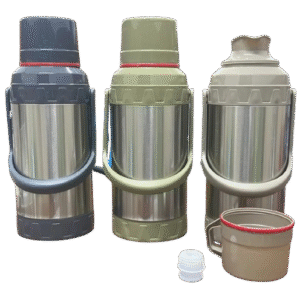 3.2L Large Capacity Tea Flasks – Stainless Steel Exterior, Breakable Glass Interior, Heat Retention Expert