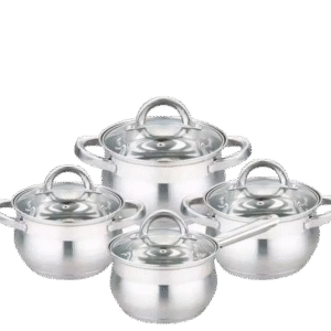 Edenburg Turbo Induction Stainless Steel Cookware Sets – Premium 8pcs for Modern Kitchens