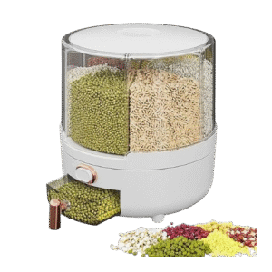 Big Size 360⁰ Rotating Cereal Dispensers with 6 Compartments