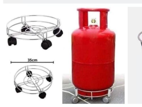 Heavy Duty Metallic Gas Cylinder Trolleys with Wheels - Image 2