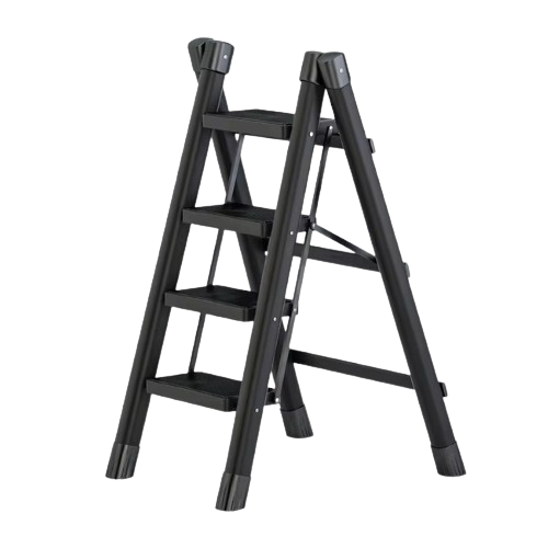 4-Step Portable Folding Ladders – Heavy-Duty Kitchen & Home Step Stools
