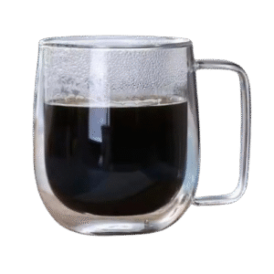 Transparent Double Wall Heat-Resistant Mugs – 350ml