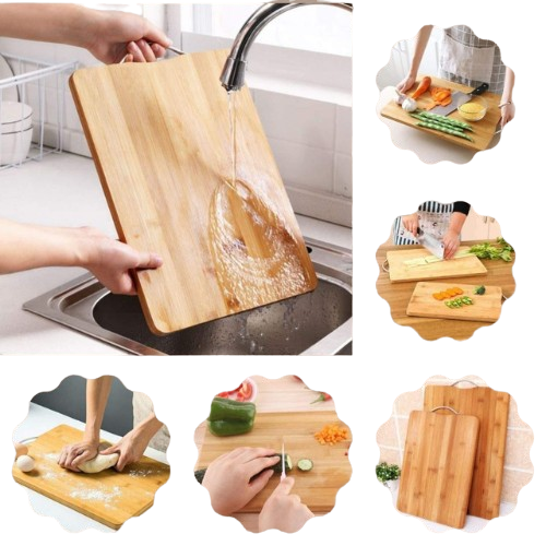 Double-Sided Thickened Bamboo Chopping Boards – Solid Wood Finish