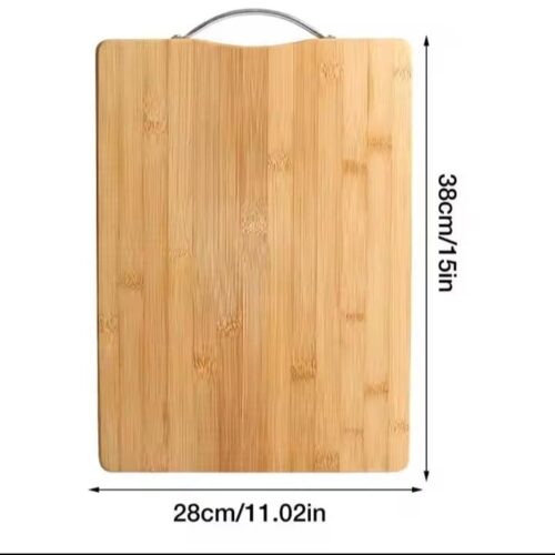 Chop & Cut Kitchen Prep Combos – Bamboo Board + Multicolor Knife Set - Image 3