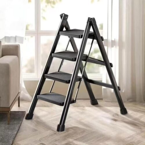 4-Step Portable Folding Ladders – Heavy-Duty Kitchen & Home Step Stools - Image 3