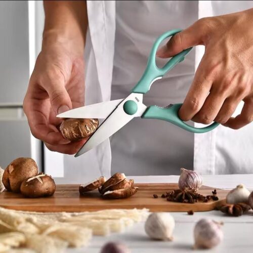Multi-purpose Stainless Steel Kitchen Scissors with Magnetic Holders - Image 2