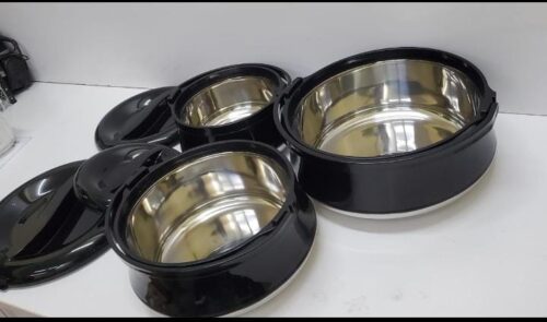 Royal Insulated Casserole Hotpots with Black Finish – 6.5L, 4.5L, 2.5L - Image 2