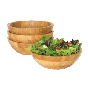 Premium Bamboo Mixing and Salad Bowls